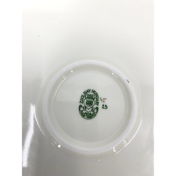 Zsolnay Hungary Bone China Sissy Pattern Gold Tea  Serving Platter Large - Picture 6 of 8